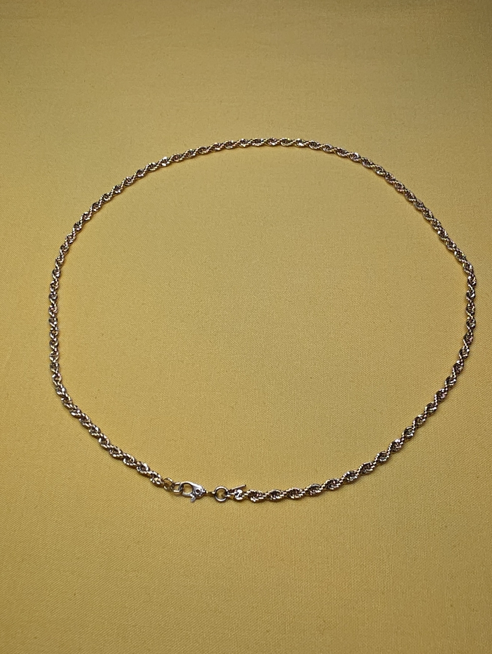 Vintage MONET ▪︎ 9” Clasped ▪ Gold-Tone Rope Chain Necklace ▪︎ Pristine! 📿